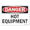Signmission OSHA Danger Sign, Hot Equipment, 10in X 7in Rigid Plastic, 10" W, 7" H, Landscape OS-DS-P-710-L-19397 - alternate 1